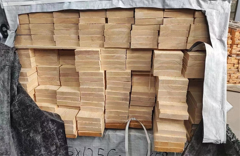 Dried scotch pine lumber
